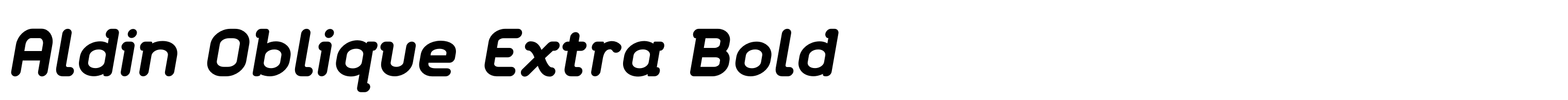Aldin Oblique Extra Bold